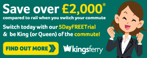 *Compared to 12 month standard adult Sittingbourne-London rail ticket. Price correct at time of going to press & subject to change. T&C's on website.